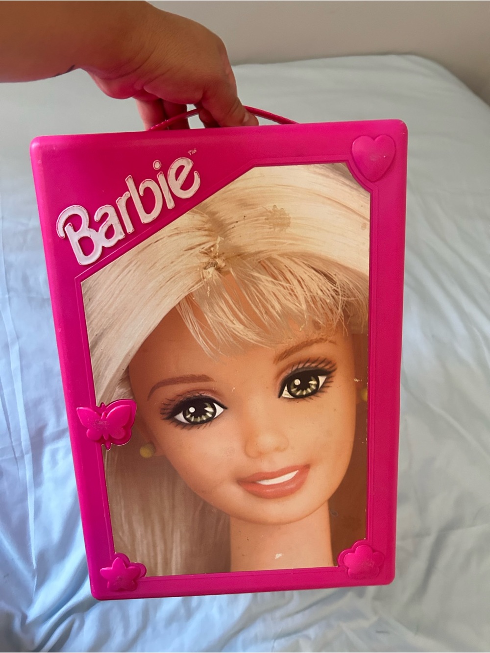 Vintage Mattel Barbie Doll Trunk 1998
Pink Accessory Hard Carrying Case
Travel